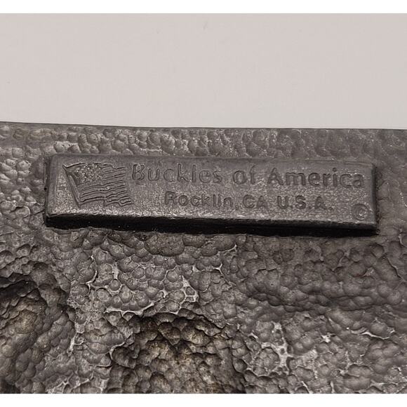 Vintage VICTOR His Master’s Voice Brass & Enamel Belt Buckle Buckles of America - Picture 11 of 15